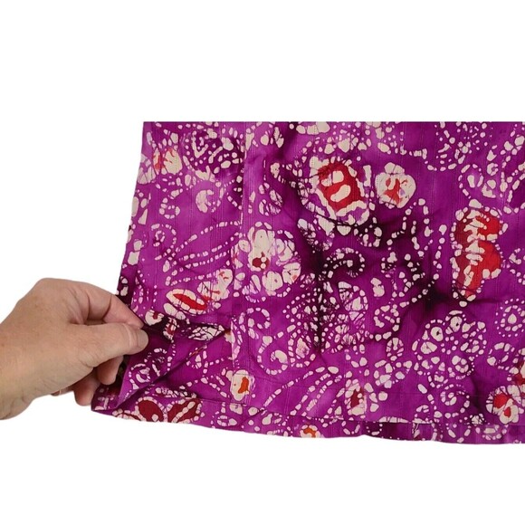 Columbia River Resort Hawaiian Shirt Women's S Purple Colorful Abstract Cotton - Picture 5 of 9